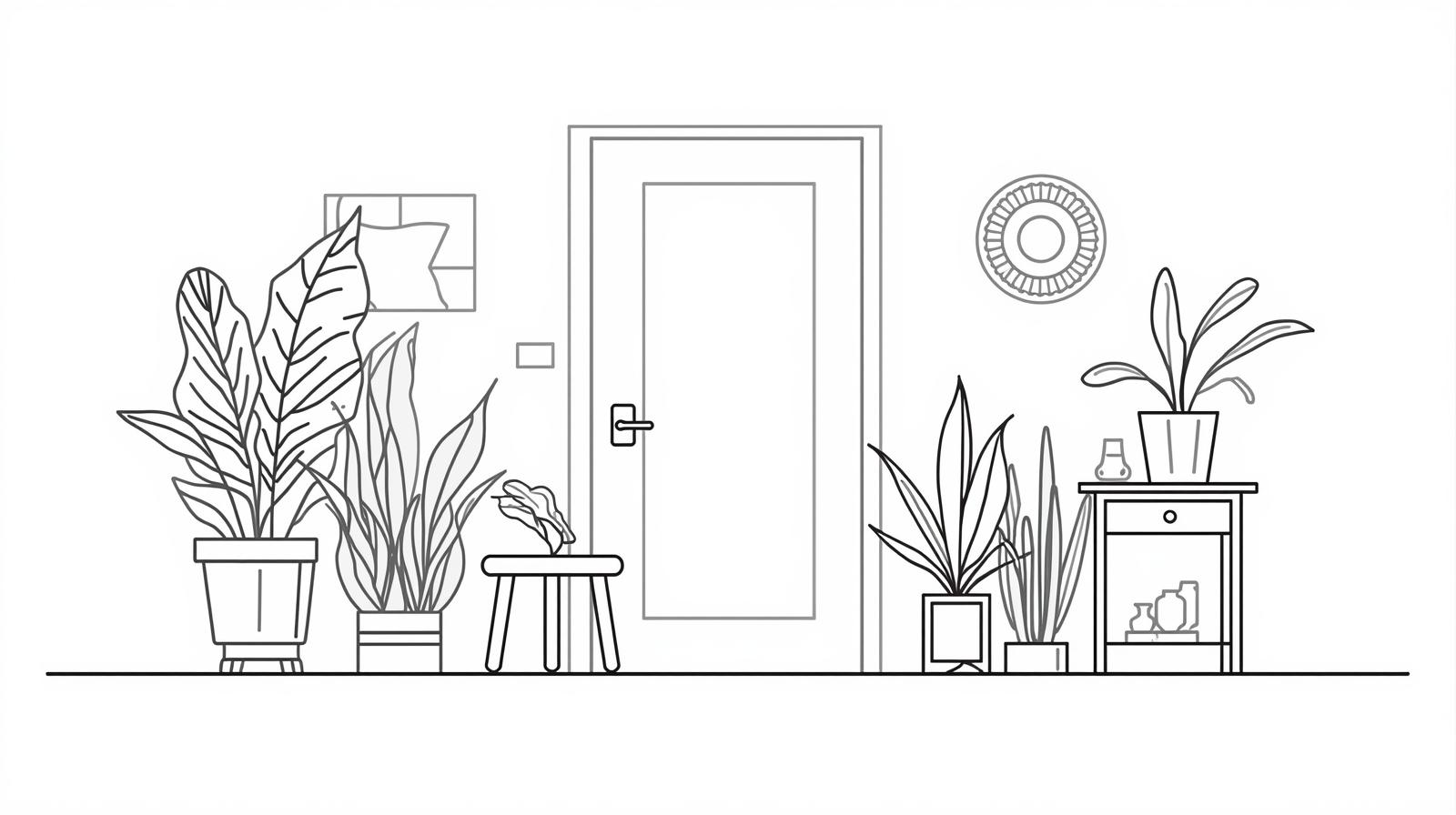 玄関のイメージ（イラスト）