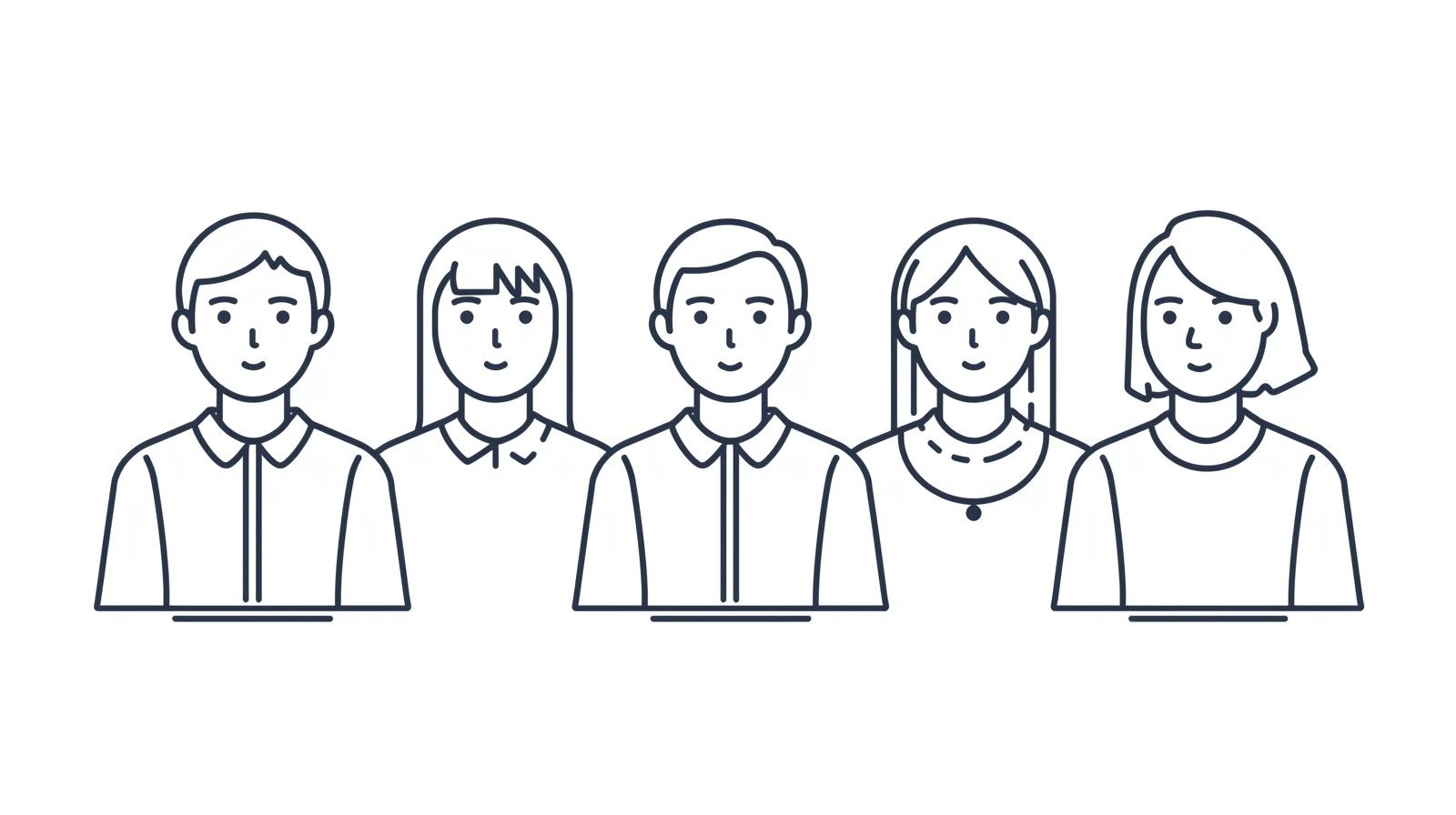 少人数のイメージ